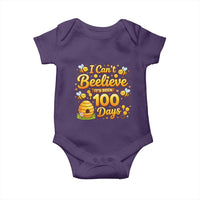 I Can't Believe It's Been 100 Days of School Cute Bee Baby Onesie