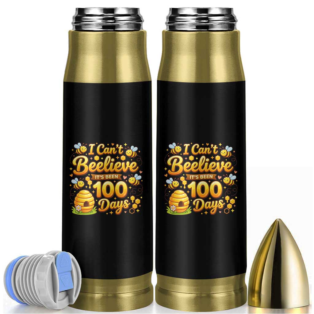 I Can't Believe It's Been 100 Days of School Cute Bee Bullet Tumbler