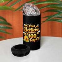 I Can't Believe It's Been 100 Days of School Cute Bee 4 in 1 Can Cooler Tumbler