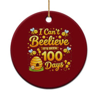 I Can't Believe It's Been 100 Days of School Cute Bee Ceramic Ornament