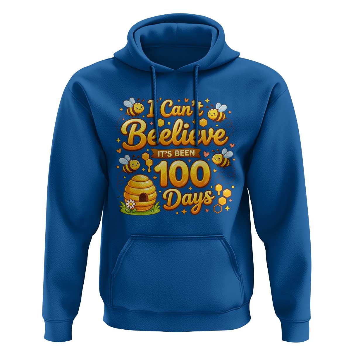 I Can't Believe It's Been 100 Days of School Cute Bee Hoodie
