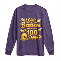 I Can't Believe It's Been 100 Days of School Cute Bee Long Sleeve Shirt