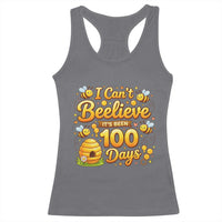 I Can't Believe It's Been 100 Days of School Cute Bee Racerback Tank Top