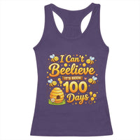 I Can't Believe It's Been 100 Days of School Cute Bee Racerback Tank Top