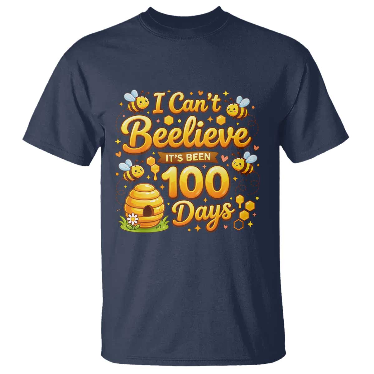 I Can't Believe It's Been 100 Days of School Cute Bee T Shirt