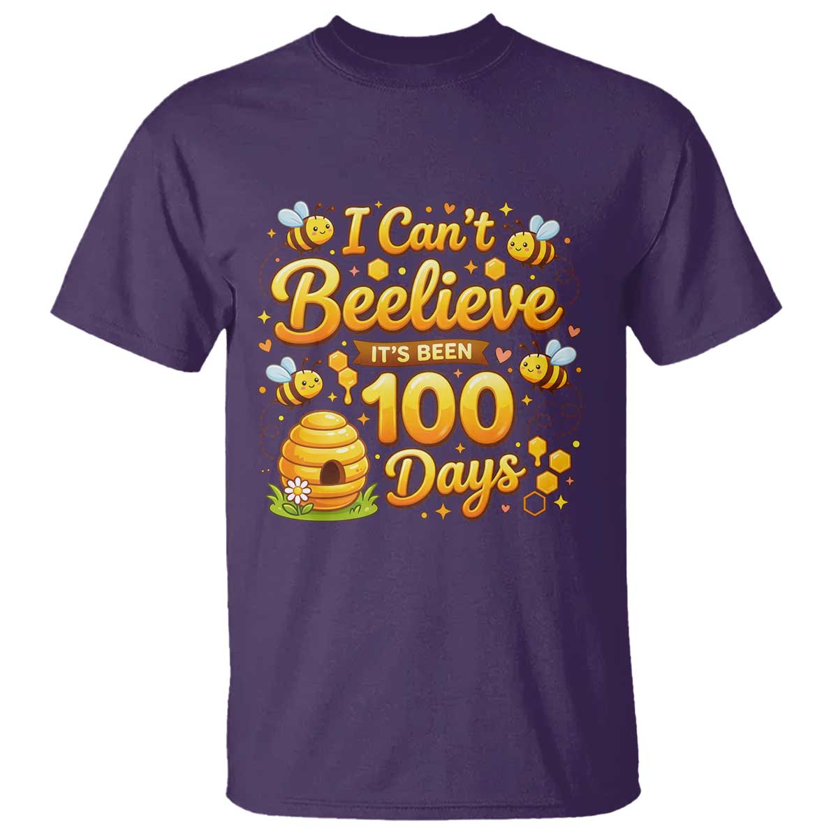 I Can't Believe It's Been 100 Days of School Cute Bee T Shirt