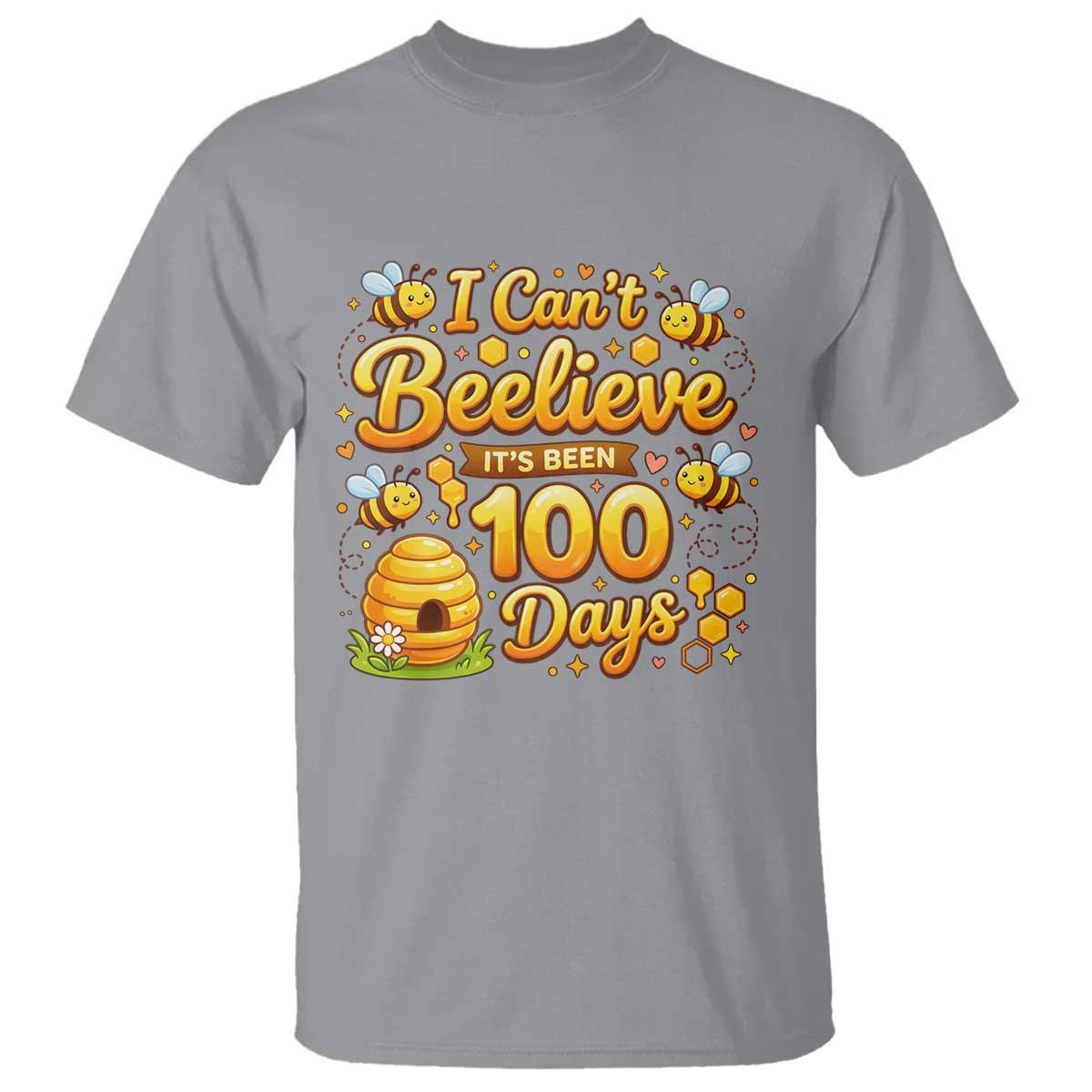 I Can't Believe It's Been 100 Days of School Cute Bee T Shirt