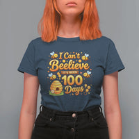 I Can't Believe It's Been 100 Days of School Cute Bee T Shirt For Women