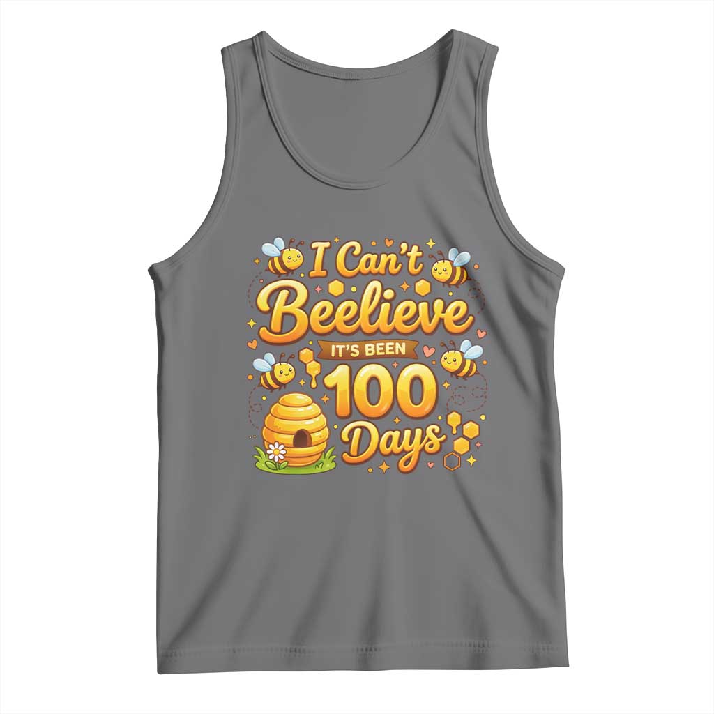 I Can't Believe It's Been 100 Days of School Cute Bee Tank Top