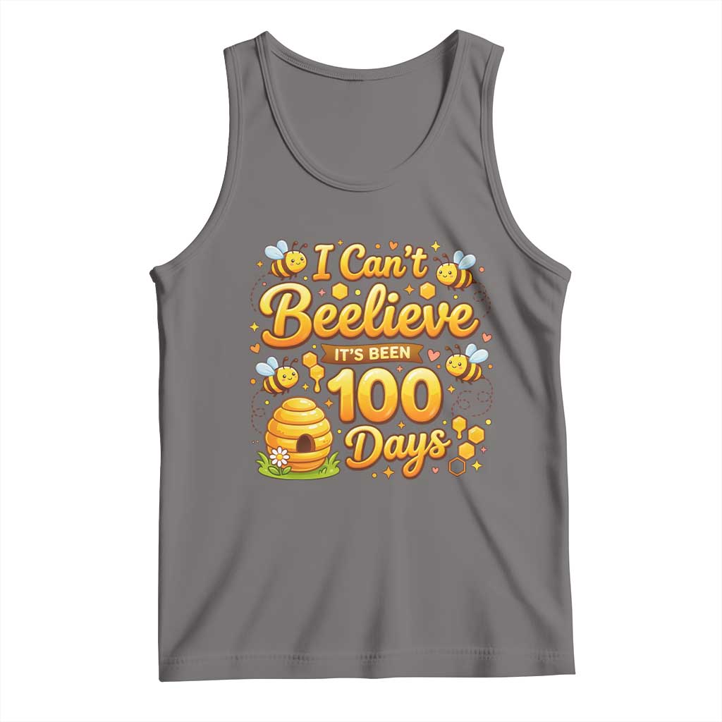 I Can't Believe It's Been 100 Days of School Cute Bee Tank Top