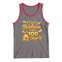 I Can't Believe It's Been 100 Days of School Cute Bee Tank Top