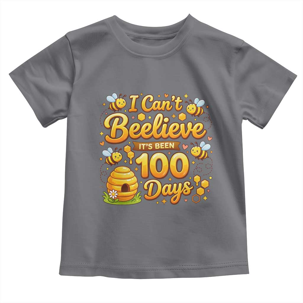I Can't Believe It's Been 100 Days of School Cute Bee Toddler T Shirt