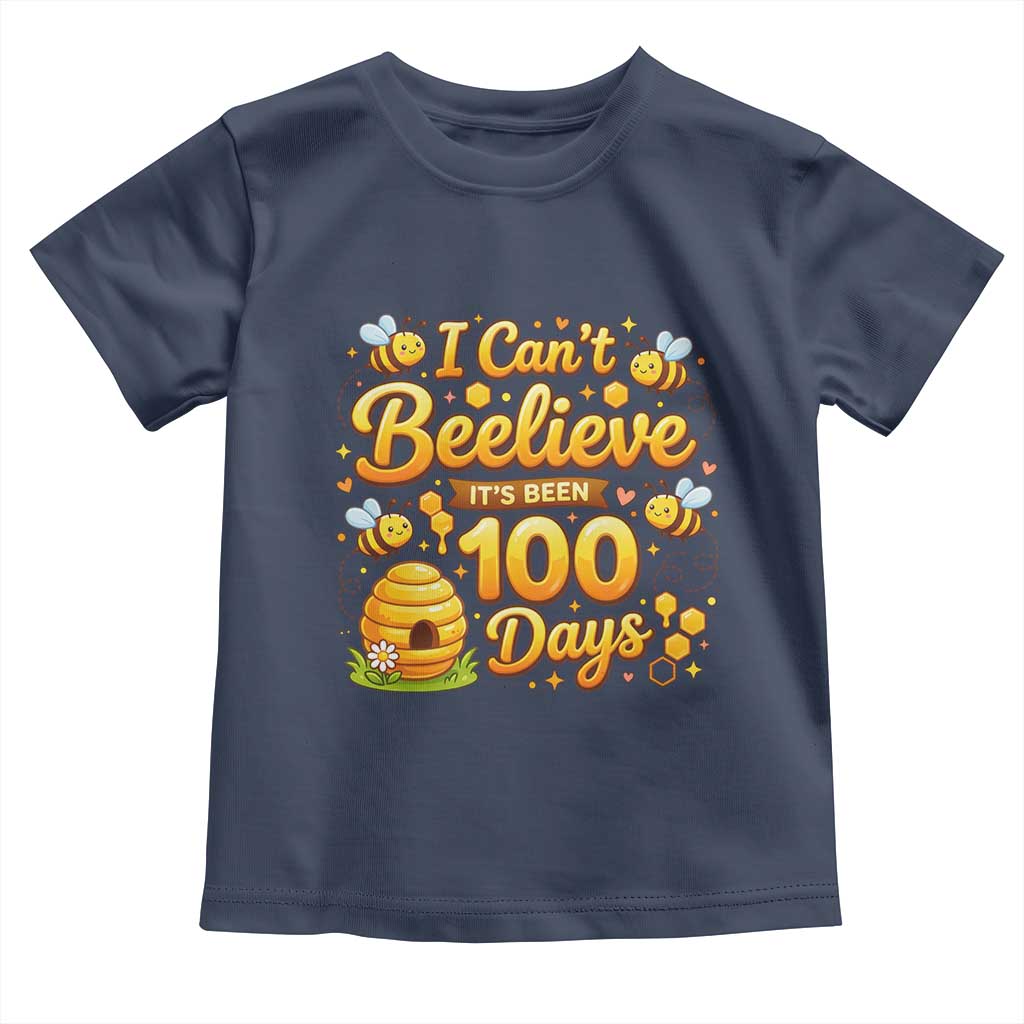 I Can't Believe It's Been 100 Days of School Cute Bee Toddler T Shirt