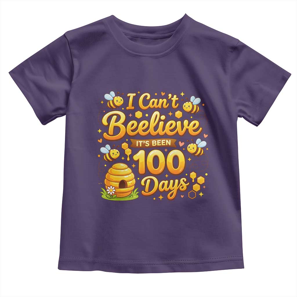 I Can't Believe It's Been 100 Days of School Cute Bee Toddler T Shirt