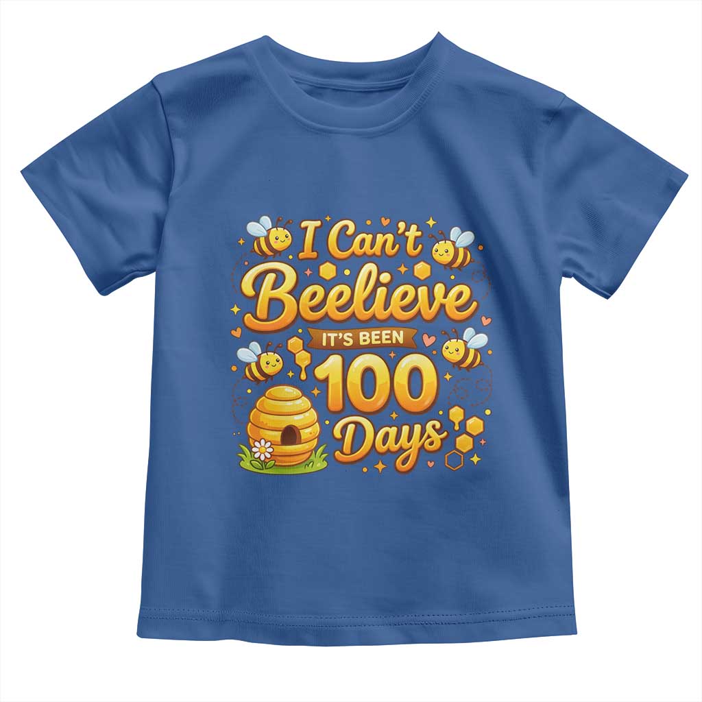 I Can't Believe It's Been 100 Days of School Cute Bee Toddler T Shirt