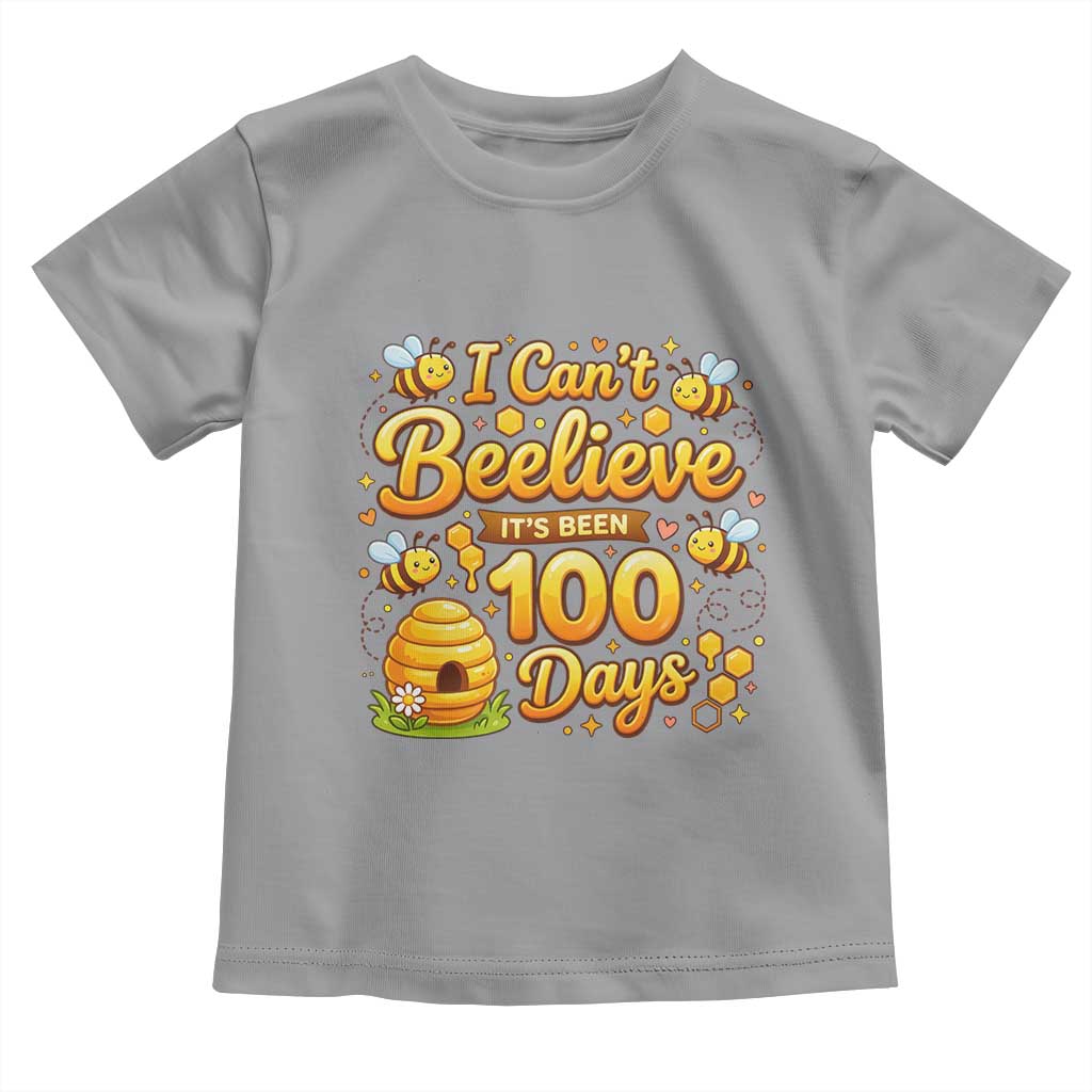 I Can't Believe It's Been 100 Days of School Cute Bee Toddler T Shirt