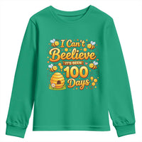 I Can't Believe It's Been 100 Days of School Cute Bee Youth Sweatshirt