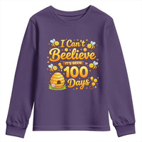 I Can't Believe It's Been 100 Days of School Cute Bee Youth Sweatshirt
