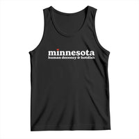 Minnesota Human Decency and Hotdish Tank Top MN Nice Social Justice and Human Rights