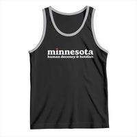Minnesota Human Decency and Hotdish Tank Top MN Nice Social Justice and Human Rights