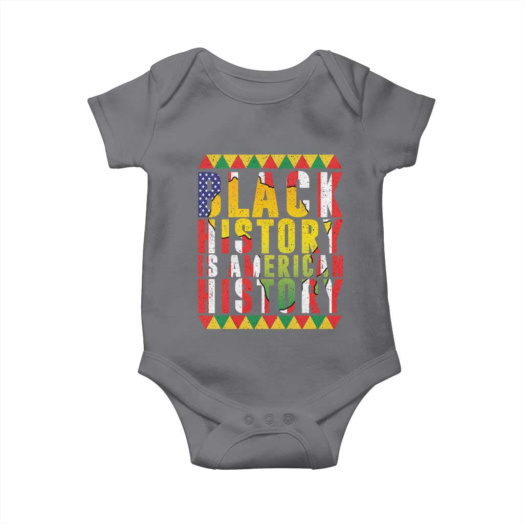 Black History is American History Baby Onesie Patriotic African Pride