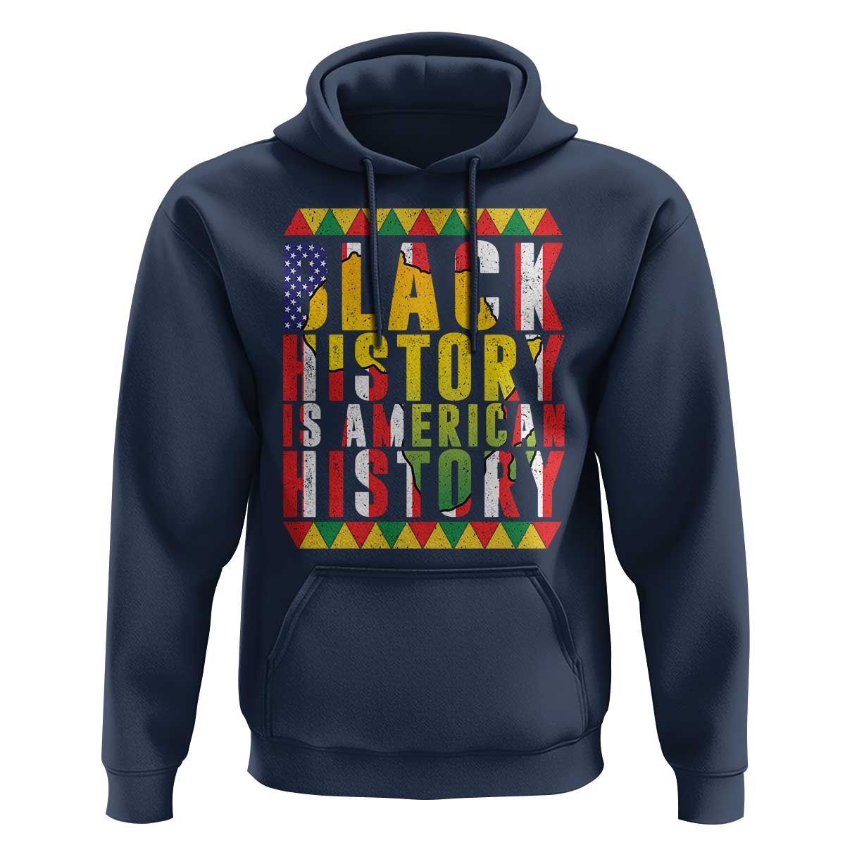 Black History is American History Hoodie Patriotic African Pride