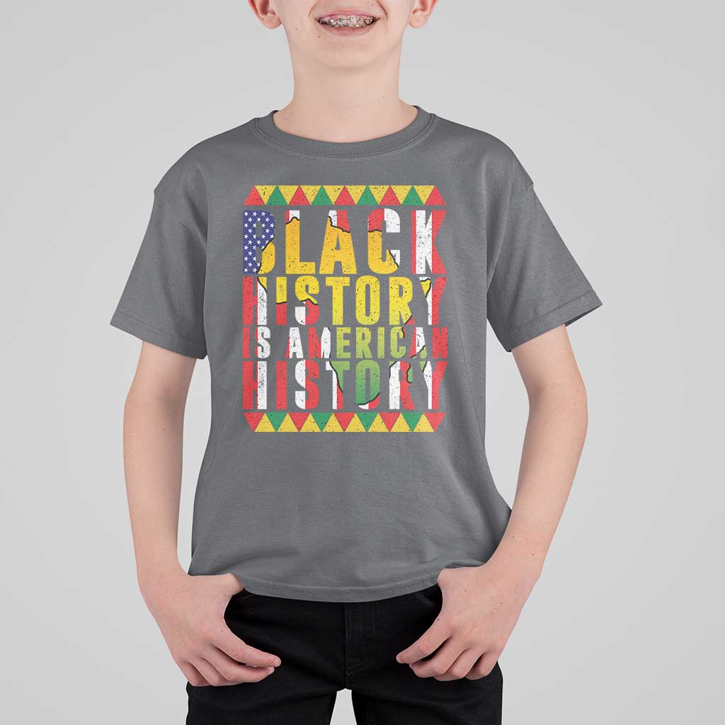 Black History is American History T Shirt For Kid Patriotic African Pride