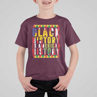 Black History is American History T Shirt For Kid Patriotic African Pride