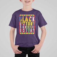 Black History is American History T Shirt For Kid Patriotic African Pride