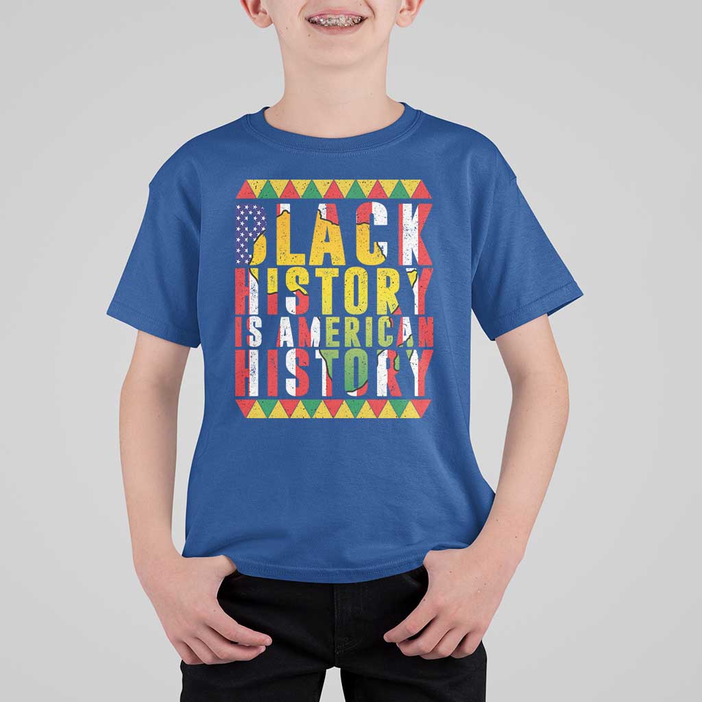 Black History is American History T Shirt For Kid Patriotic African Pride