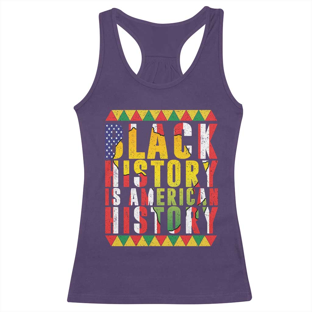 Black History is American History Racerback Tank Top Patriotic African Pride