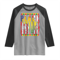 Black History is American History Raglan Shirt Patriotic African Pride
