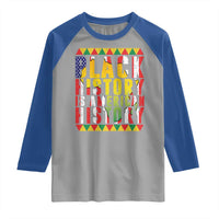 Black History is American History Raglan Shirt Patriotic African Pride