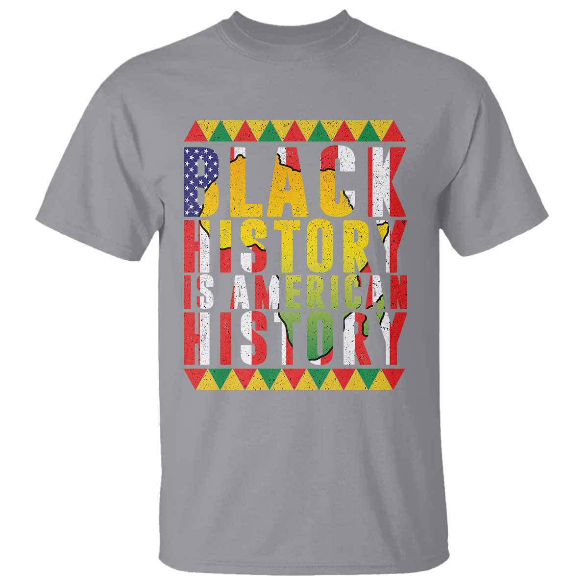 Black History is American History T Shirt Patriotic African Pride