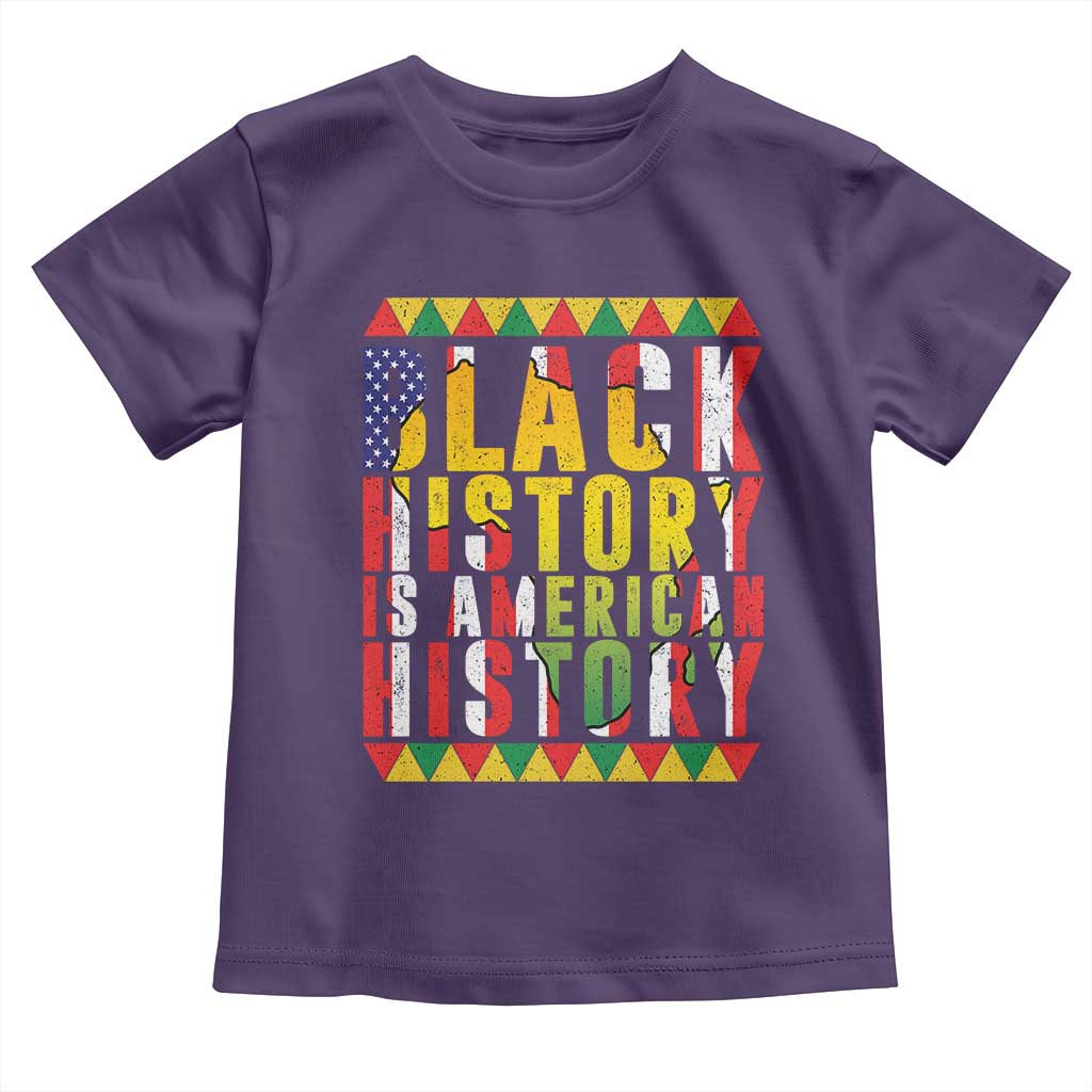 Black History is American History Toddler T Shirt Patriotic African Pride