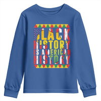 Black History is American History Youth Sweatshirt Patriotic African Pride