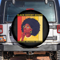 Black History Month Afro Woman Spare Tire Cover Educated Melanated Elevated African American Empowerment