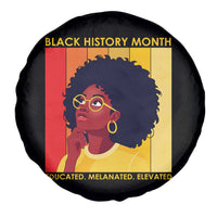 Black History Month Afro Woman Spare Tire Cover Educated Melanated Elevated African American Empowerment