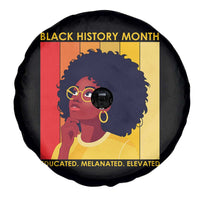 Black History Month Afro Woman Spare Tire Cover Educated Melanated Elevated African American Empowerment