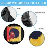 Black History Month Afro Woman Spare Tire Cover Educated Melanated Elevated African American Empowerment