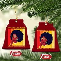 Black History Month Afro Woman Ceramic Ornament Educated Melanated Elevated African American Empowerment
