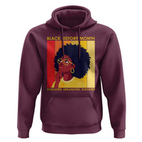 Black History Month Afro Woman Hoodie Educated Melanated Elevated African American Empowerment