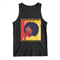 Black History Month Afro Woman Tank Top Educated Melanated Elevated African American Empowerment