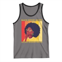 Black History Month Afro Woman Tank Top Educated Melanated Elevated African American Empowerment