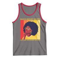 Black History Month Afro Woman Tank Top Educated Melanated Elevated African American Empowerment