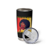 Black History Month Afro Woman Tumbler Cup Educated Melanated Elevated African American Empowerment