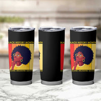 Black History Month Afro Woman Tumbler Cup Educated Melanated Elevated African American Empowerment