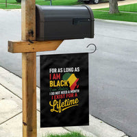 I Am Black History I Exist for a Lifetime Garden Flag Black Pride African American Empowerment