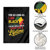 I Am Black History I Exist for a Lifetime Garden Flag Black Pride African American Empowerment