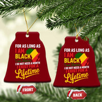 I Am Black History I Exist for a Lifetime Ceramic Ornament Black Pride African American Empowerment